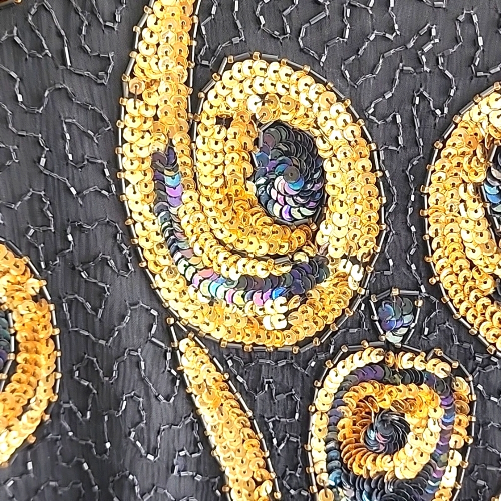 Vintage Sequin and Silk dress